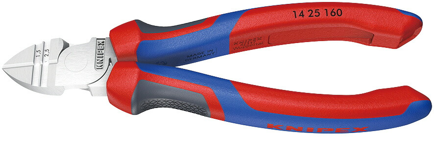 クニペックス 穴付きニッパー 160mm 14 25 160 KNIPEX