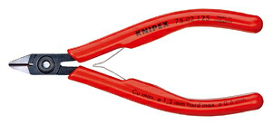 クニペックス エレクトロニクスニッパー (#75 01 125) 125mm (台紙付き) 75 02 125 KNIPEX