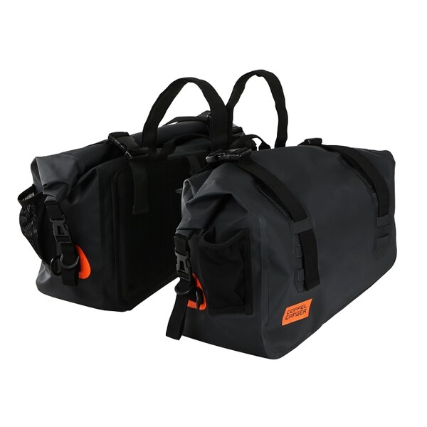 ドッペルギャンガー ターポリンサイドバッグ　40L バイク用ターポリンバッグシリーズ ブラック DBT393-BK DOPPELGANGER
