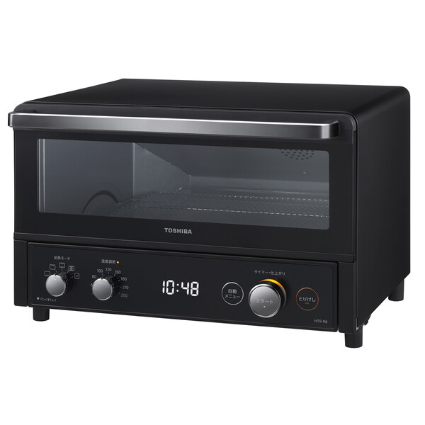 東芝 コンベクションオーブントースター　ブラック HTR-R8-K TOSHIBA [HTRR8K]