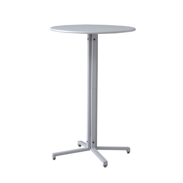 東谷 ハイテーブル サークル(幅60&times;奥行60&times;高さ93.5cm)グレー PT-332GY [PT332GY]｜Joshin web 家電とPCの大型専門店