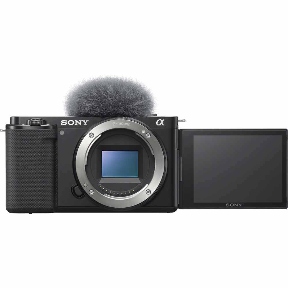ソニー デジタル写真機「VLOGCAM ZV-E10」上半身（黒いこと） ZV-E10-BC Vlogcam