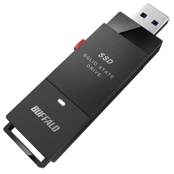 SSD-PUT1.0U3BC/N　バッファロー　USB　3.2(Gen　PRO　1)対応　外付けポータブルSSD　1.0TB【PS5/PS4/PS4　動作確認済】