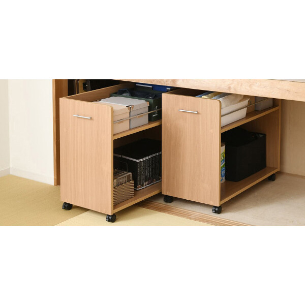 JK-PLAN(ジェイケイ・プラン) 収納家具押入れ仕合わせ 2個書き割り(自然的・幅38.5×奥ふかさ78.5×高さ65.5珊) SGT-0131-NA  [SGT0131NA]