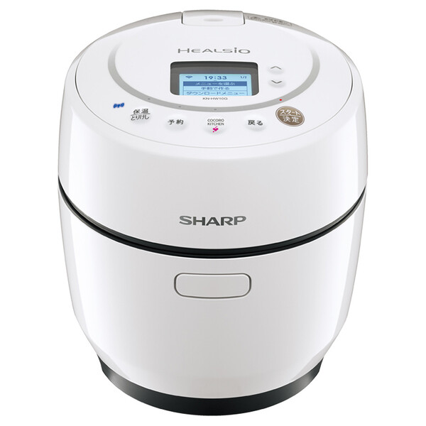 シャープ 水なし自動調理鍋　1.0L　ホワイト系 KN-HW10G-W SHARP　ヘルシオホットクック [KNHW10GW]