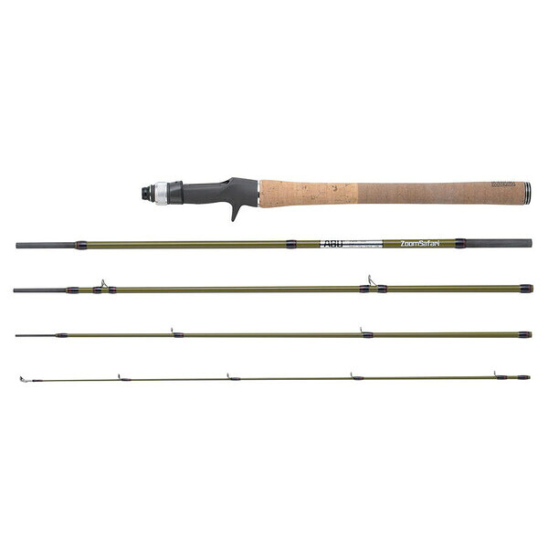 アブガルシア ズームサファリ ZMSC-765L 7.6ft L 5ピース ベイト 1546348 AbuGarcia ZoomSafari 汎用ルアーロッド マルチピースロッド モバイルロッド