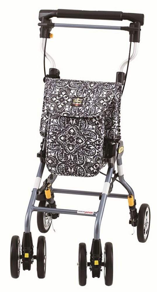 ウィズ一 しろがね色手押し車（シックブルー） ともし火SPTNWオムBL ライトステップタイニーWオムBL [ともし火SPTNWオムBL]