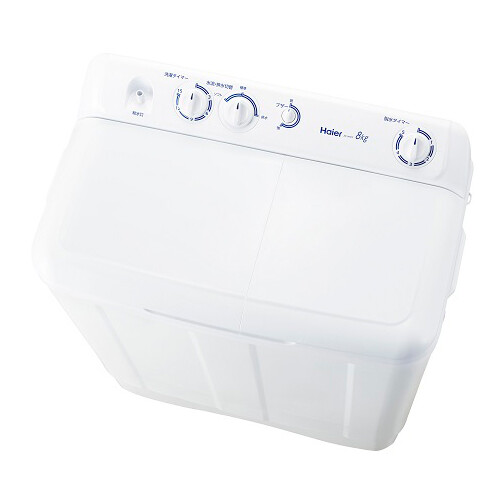 （標準設置料込_Aｴﾘｱのみ）ハイアール 8.0kg 2槽式洗濯機　ホワイト JW-W80F-W Haier [JWW80FW]