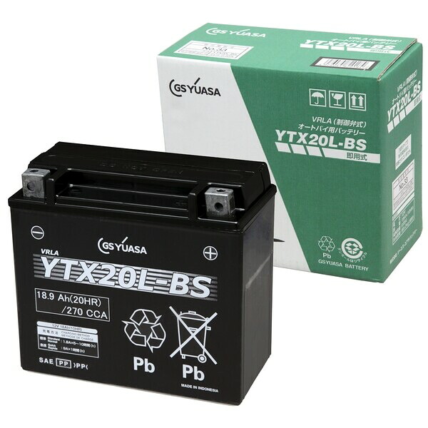 GSユアサ バイク用バッテリー 電解液注入済[他商品と同時購入不可] YTX20L-BS(GSユアサ) GS YUASA｜Joshin web 家電とPCの大型専門店