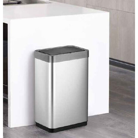 EKO JAPAN ミラージュX センサービン(容量：45L・シルバー)インナーBOX無し EK9260RMT-45L ダストボックス ゴミ箱 [EK9260RMT45L]