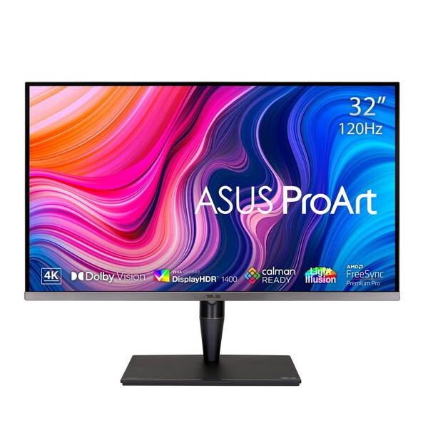 ASUS｜エイスース 造り手液晶見せびらかす(32型/IPS/4K UHD 3840x2160/120サイクル/5ms/HDR1400/HDMI2.1/DP1.4/Thunderbolt 3/VESA/PBP相応う/3年引き受ける)(黒いこと) ProArt Display PA32UCG