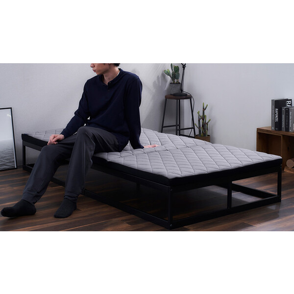 アイリスオーヤマ MEN’Sエアリーマットレス(厚さ6珊)シングル AMEN60-S IRIS エアロ正六面体(R) [AMEN60S]