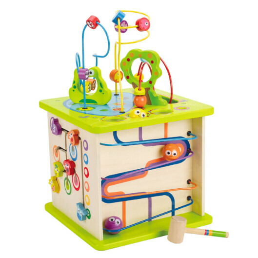 HAPE カントリークリッターズプレイキューブ【E1810A】 その他-知育玩具・学習玩具-おもちゃ
