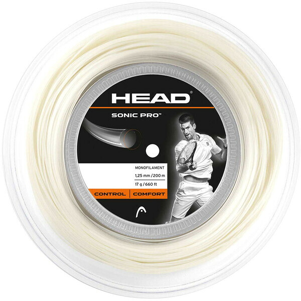HEAD(ヘッド) 硬式テニス用ストリング SONIC PRO(ソニック プロ) REEL（ホワイト・サイズ：サイズ：1.25mm） HTM-281128-WH-17｜Joshin web 家電とPCの大型専門店