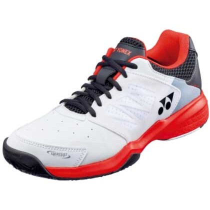 YO-SHT105-114-26.5 ヨネックス テニスシューズ パワークッション105(ホワイト/レッド・サイズ:26.5cm) クレー・砂入り人工芝コート用