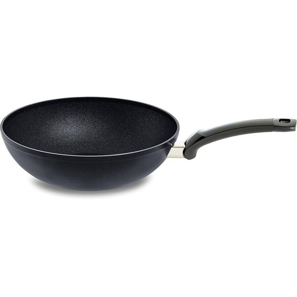 フィスラー 【IH相応う】ウォックパン 28糎 黒いこと 157-805-28-100 Fissler アダマント [15780528100]