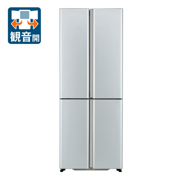 充実の品 AQUA アクア 430L4ドア冷蔵庫 クリアウォームホワイト AQR