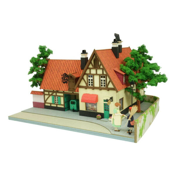 さんけい 1/150 みにちゅあーとキット スタジオジブリ作品シリーズ グーチョキパン店（魔女の宅急便）【MK07-43】 組立キット画像