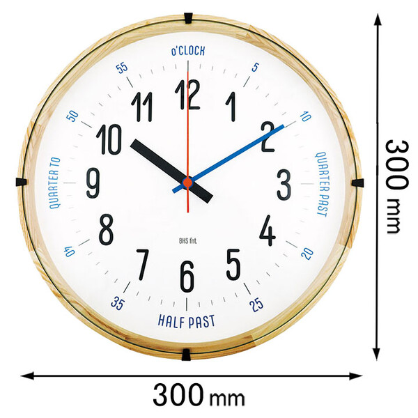 エルコミューン 掛け時計（CARLMARX） EL COMMUN / BAUHAUS Fonts Wall Clock 78-493670 [78493670]【返品種別A】