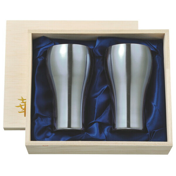 田辺金具 華 タンプラー 300ml 桐箱2ヶセット 艶消し TK2089233 TANABE [TK2089233]