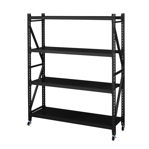 東谷 ボルトレスラック3D(ブラック・幅129×奥行40.5×高さ157cm)3段タイプ DIS-683BK [DIS683BK]
