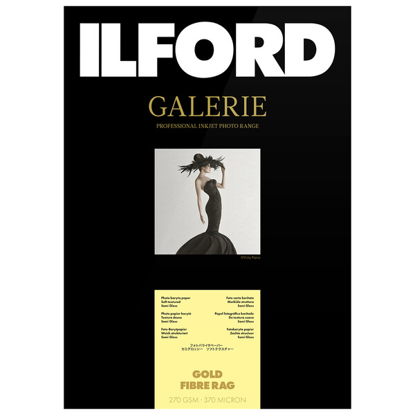 イルフォード インクジェット用紙 ゴールドファイバーラグ A3+ 25枚 ILFORD GALERIE GOLD FIBRE RAG ギャラリー ファインアートバライタ ゴールドファイバーラグ 433291