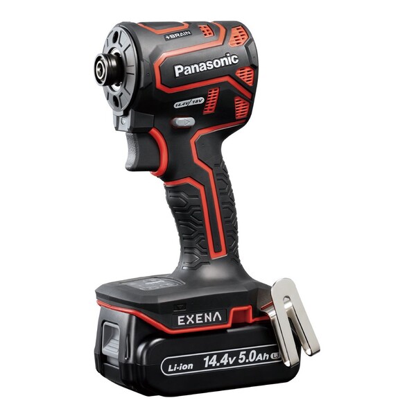 パナソニック 充電インパクトドライバー 14.4V 5Ah電池セット (赤) EZ1PD1J14D-R EXENA(エグゼナ) EXENA エグゼナ｜Joshin web 家電とPCの大型専門店