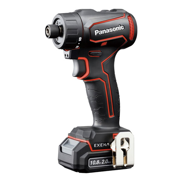パナソニック 充電ドリルドライバー(ビットタイプ) 10.8V 2Ah電池セット (赤) EZ1D32F10D-R EXENA(エグゼナ) EXENA エグゼナ