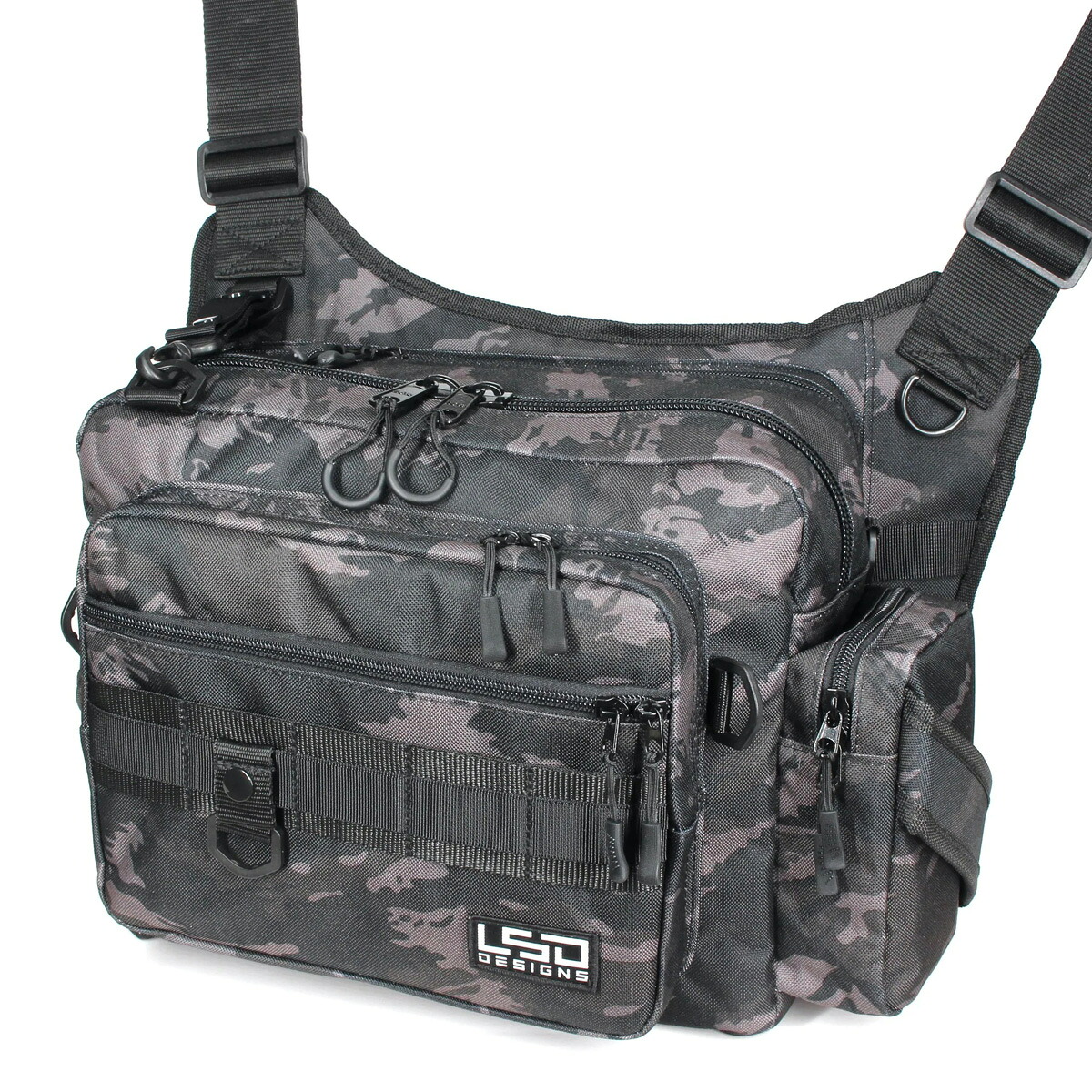 LSD ワンショットサイドダブル(ブラックカモ) ワンショットサイドダブル(ブラックカモ) L.S.D. Designs ショルダーバッグ