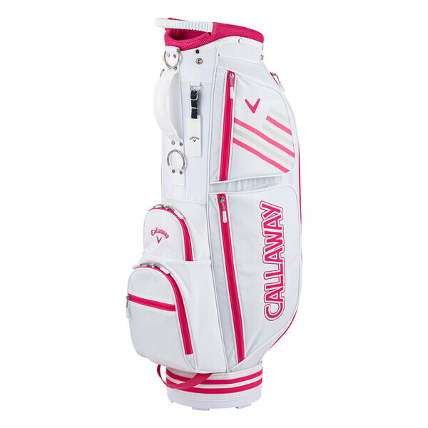 CW-SPORTWMS-WHT PNK キャロウェイ キャディバッグ(ホワイト ピンク・8.0型・46インチクラブ対応) Callaway キャロウェイ スポーツ ウィメンズ 22 JM 5122491