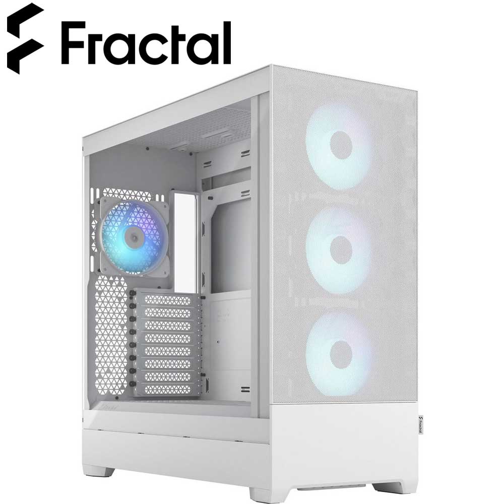 Fractal Design｜フラクタルデザイン フルタワー型パソコン容れもの Pop XL Air RGB White TG Clear Tint  FD-C-POR1X-01
