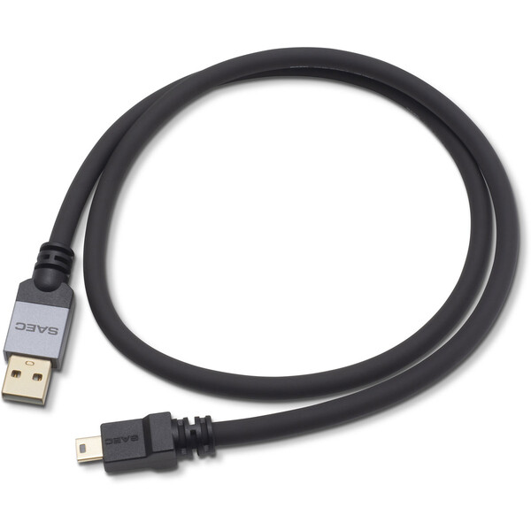 サエク オーディオ品位USB有線テレビ(2.0m）【A】印字機⇒【MiniB】印字機 SUS380MK2(A-M.B)2.0M SAEC SUS-380Mk2
