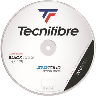 Tecnifibre(テクニファイバー) 硬式庭球用縒り糸 BLACK CODE 1.28（黒いこと・大きさ：200m） TCF-04RBL128XB