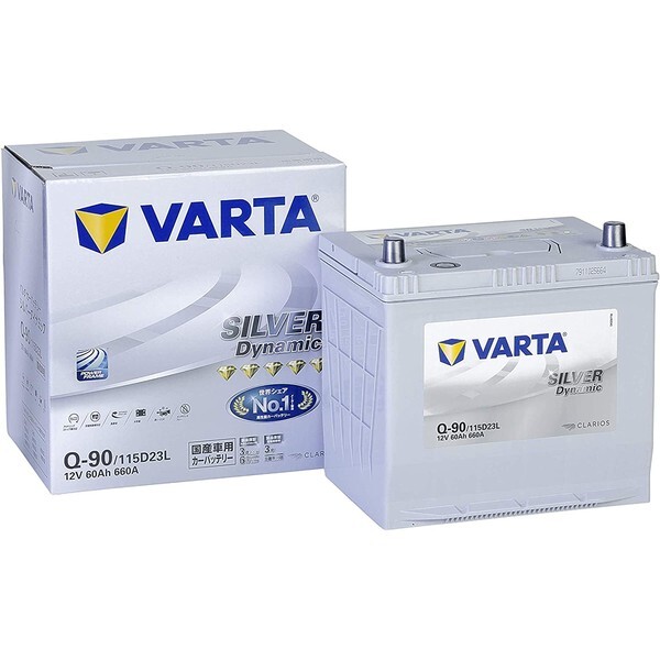 VARTA シルバーダイナミック/トップパフォーマンEFB　充電制御車・アイドリングストップ車対応カーバッテリー[他商品と同時購入不可] Q-90-VARTA VARTA（バルタ）　SILVER Dynamic
