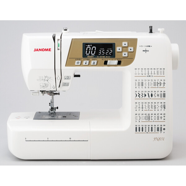 ジャノメ 電子計算機ミシン JN831 W JANOME [JN831W]