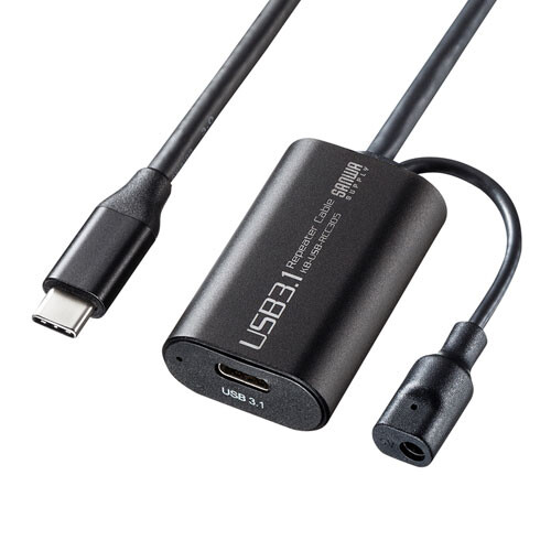 サンワサプライ USB3.1対応 Type C-Type Cアクティブリピーターケーブル 5m延長 KB-USB-RCC305