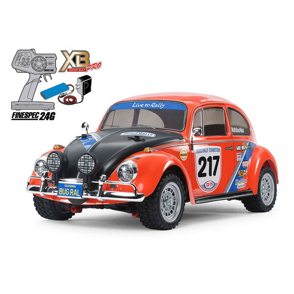 タミヤ 1/10 電動RC完成セット 2.4GHz XB フォルクスワーゲンビートルラリー（MF-01Xシャーシ）【57917】 ラジコン