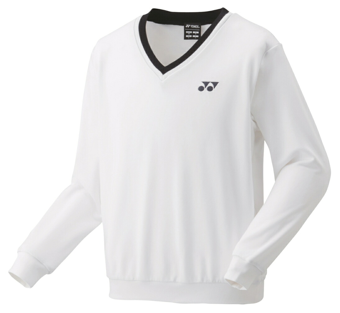 ヨネックス ユニセックス トレーナー（ホワイト・サイズ：M） YO-32032-011-M YONEX