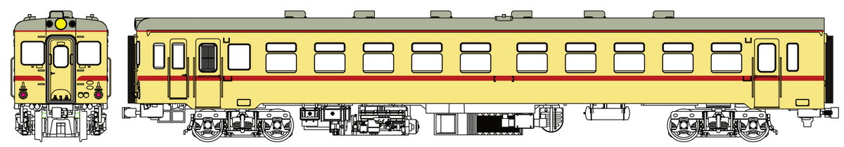 ［鉄道模型］トラムウェイ (HO) TW-26AM-2 キハ26バス窓（準急色）、動力付