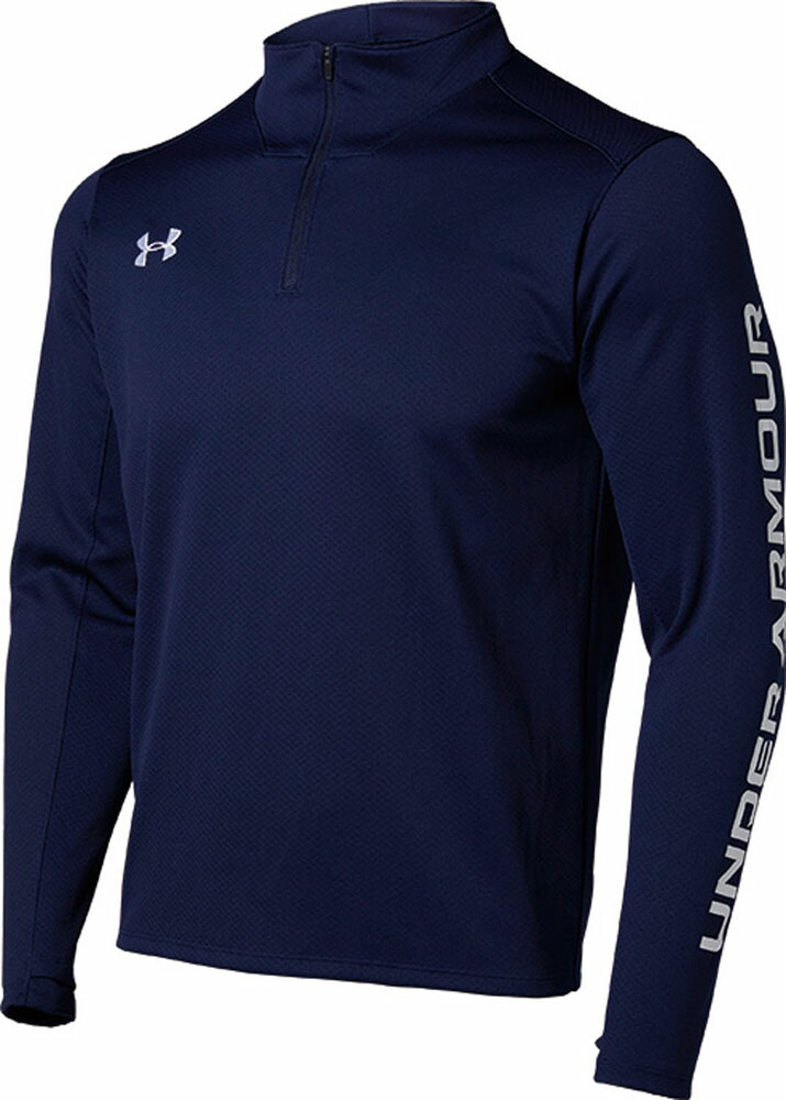 アンダーアーマー サッカー ニット ロングスリーブ トップス（ミッドナイトネイビー・サイズ：MD） 1365019-410-MD UNDER ARMOUR　UA