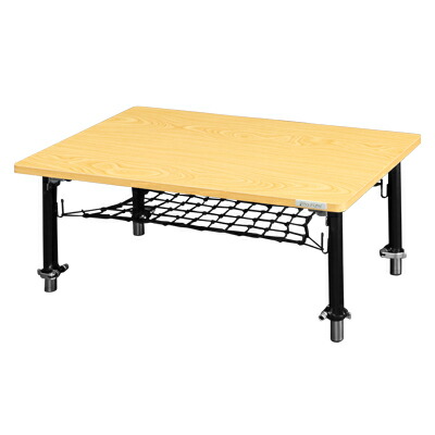 バウヒュッテ 昇降式折りたたみテーブル (幅80cm×奥行50cm) ウッド BHT-800-WD  [BHT800WD]