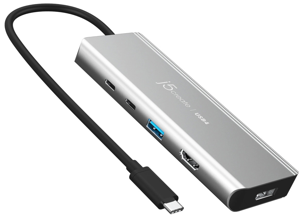 ジェイファイブクリエイト USB4 デュアルディスプレイ4K マルチハブ(スペースグレー) j5create JCD401|Joshin web 家電とPCの大型専門店