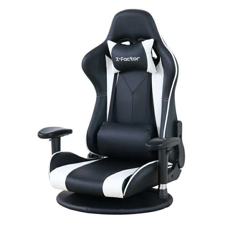 X-factor Xfactor ゲーミングフロアチェア（ホワイト） メーカー直送品(沖縄県・離島お届け対象外)※設置サービス対象外 GFC-XFCT-WH