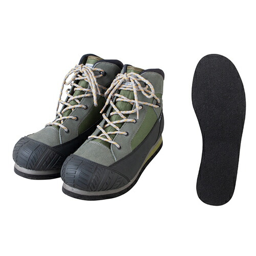 パズデザイン ライトウェイトウェーディングシューズVI(FE) 3Lサイズ 29cm(オリーブ) ZWS-618_3L Pazdesign LIGHTWEIGHT WADING SHOES VI(FE) フェルトソール
