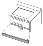 パナソニック パナソニックビルトインIH用前パネル すき間高さ 25mm用　ブラック AD-KZ049-25 Panasonic [ADKZ04925]
