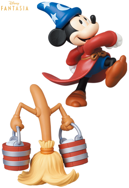 メディコム・トイ UDF Disney シリーズ10 MICKEY MOUSE ＆ BROOM（FANTASIA） フィギュア 【Disneyzone】画像