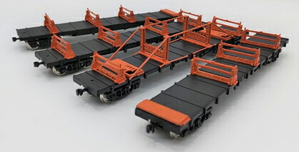 ［鉄道模型］甲府モデル (HO) 11-69 チキ6000 レール輸送車タイプA　4両セット ペーパーキット