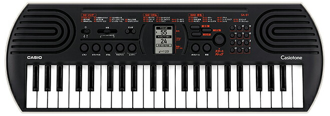 カシオ 44鍵ミニキーボード(ブラック) SA-81 CASIO