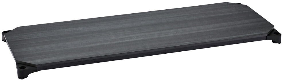 エレクターシェルフ ベーシックシリーズウッドシェルフ 幅600x奥行450mm ウッド フレーム 棚用（天板：ブラック / フレーム：ブラック） B1824MBB1 [B1824MBB1]｜Joshin web 家電とPCの大型専門店