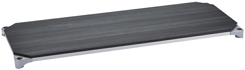 エレクターシェルフ ベーシックシリーズウッドシェルフ 幅600x奥行450mm ウッド フレーム 棚用（天板：ブラック / フレーム：シルバー） B1824MBS1 [B1824MBS1]｜Joshin web 家電とPCの大型専門店